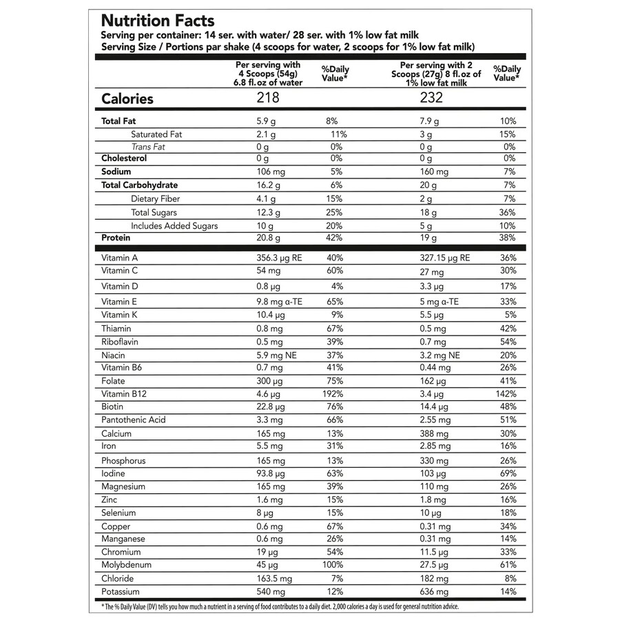 nutriplus shake - cream caramel